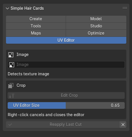UV Editor panel