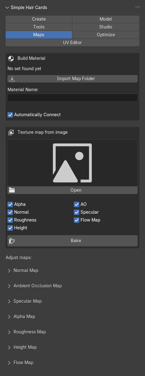Maps tab panel