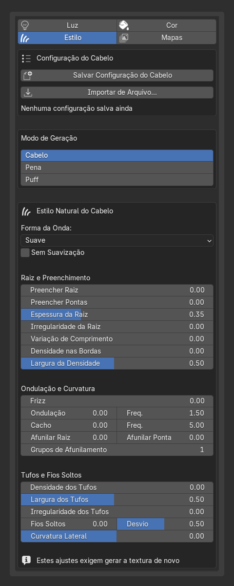 Sub-aba Estilo do Estúdio